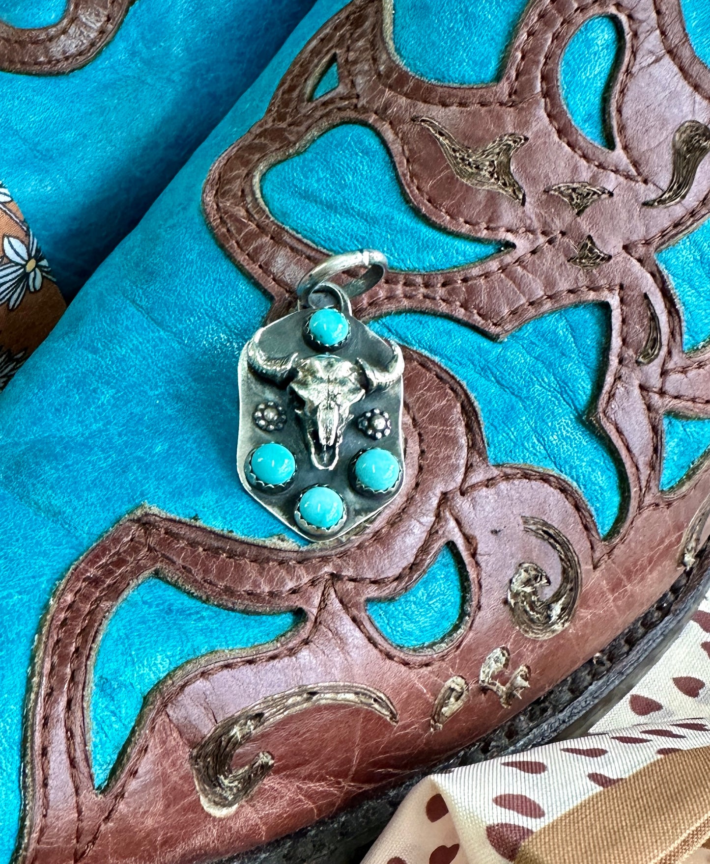 Buffalo Skull and Turquoise