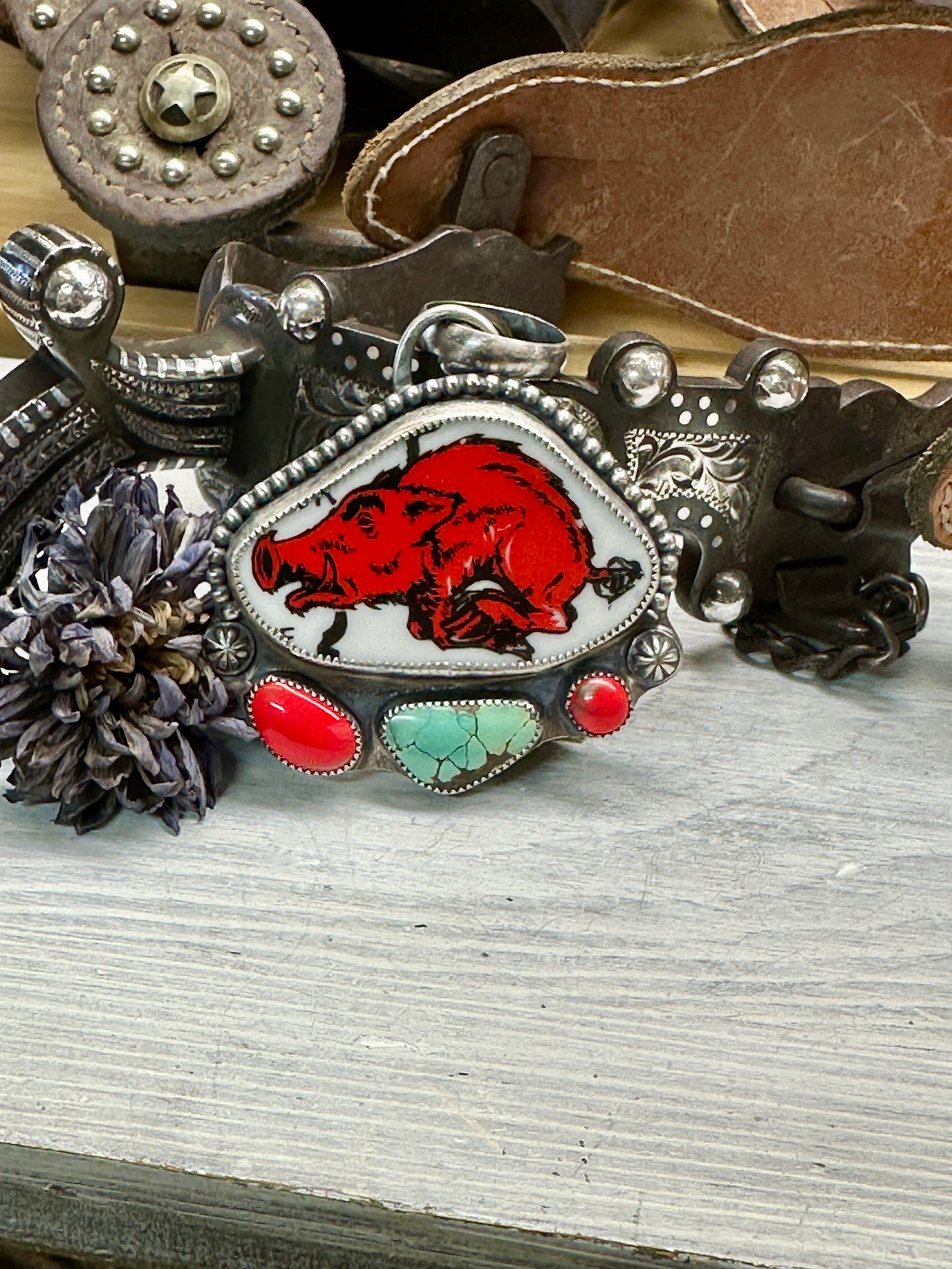 Arkansas Razorback Statement Pendant