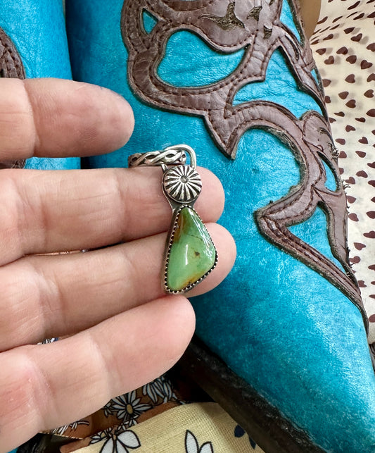 Turquoise Polychrome Pendant