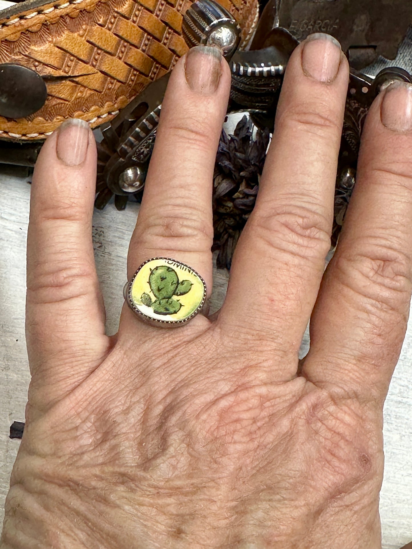 Cactus Adjustable Ring