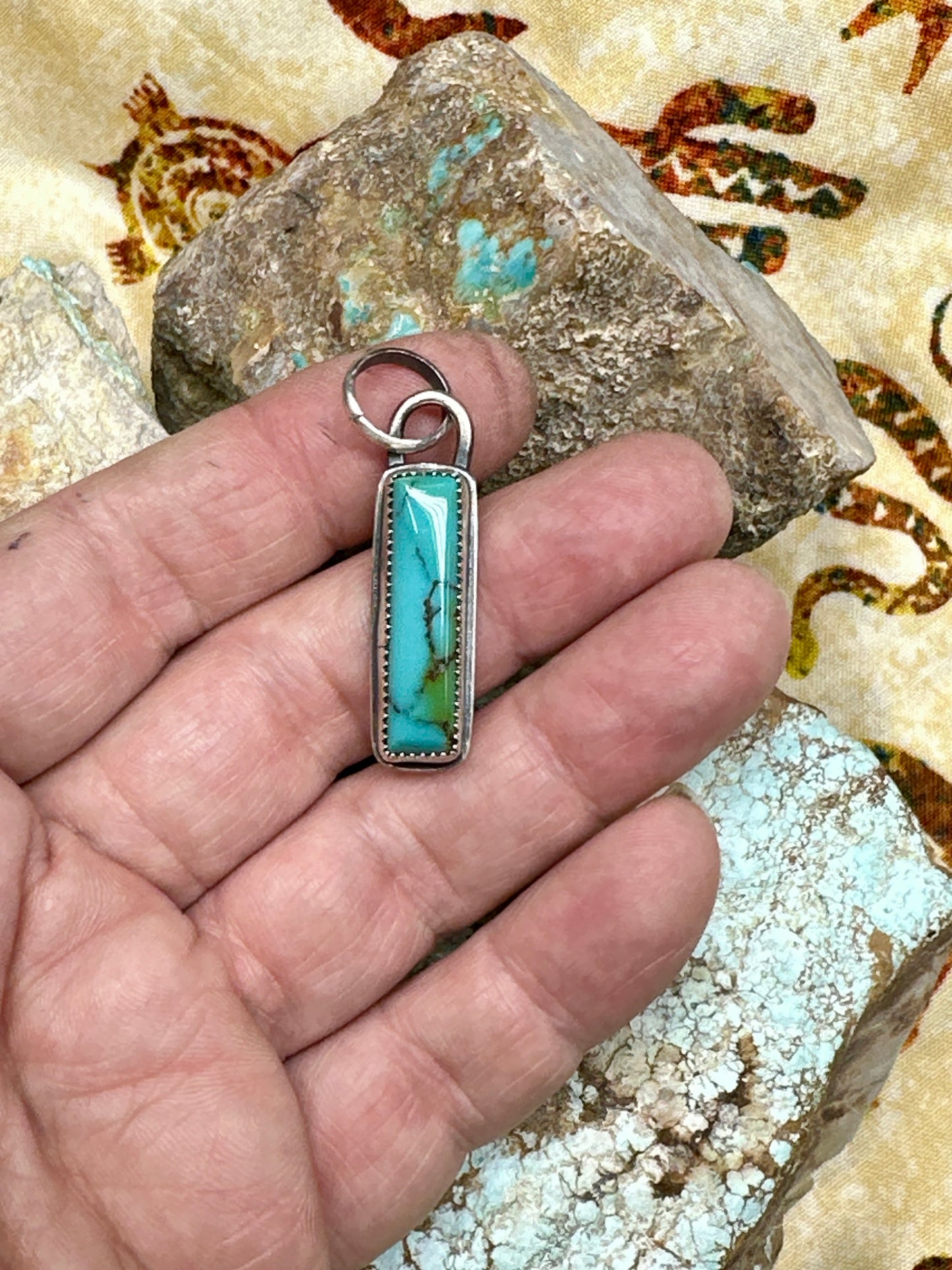 Polychrome Turquoise Pendant