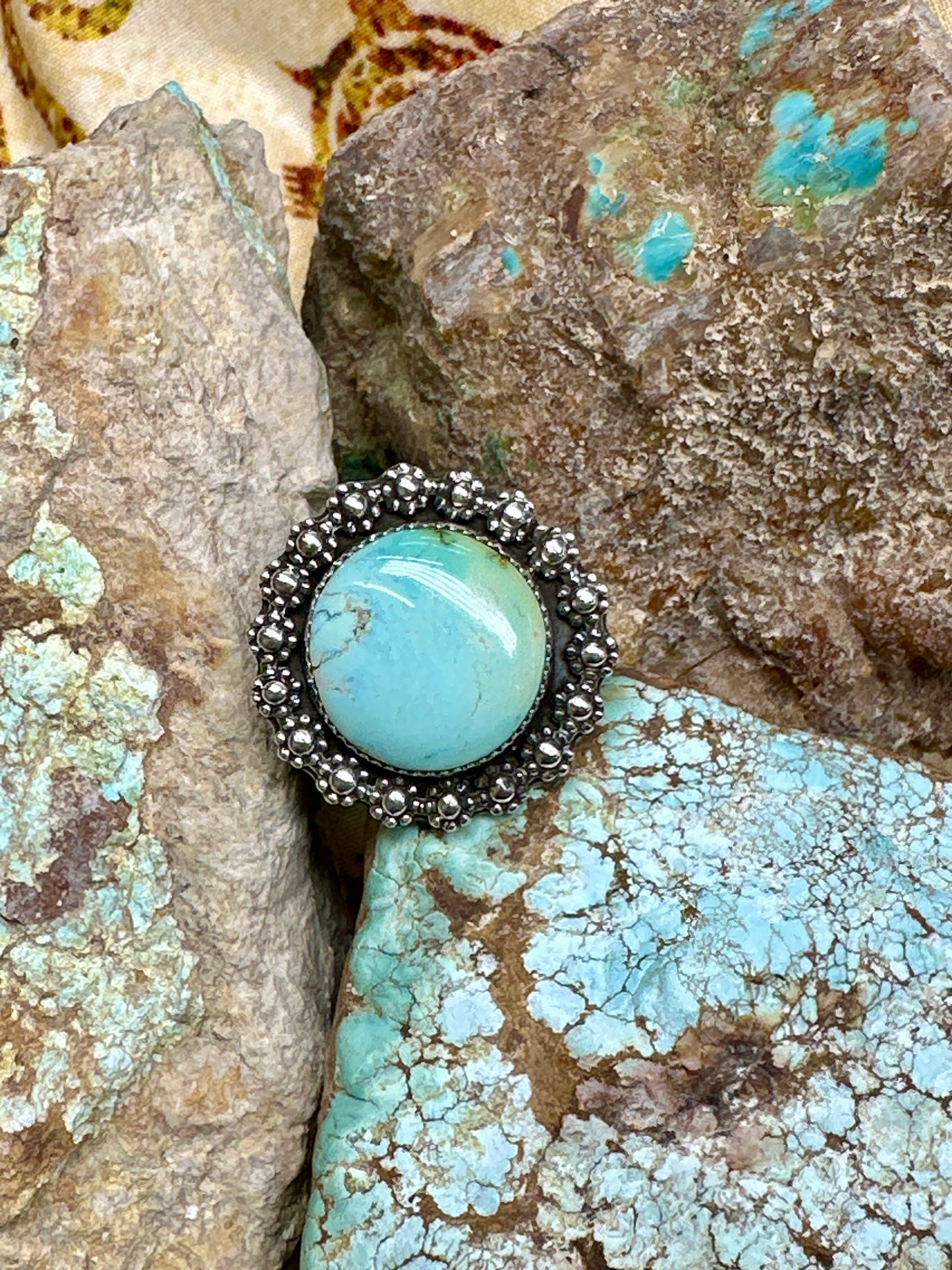 Polychrome Turquoise Ring