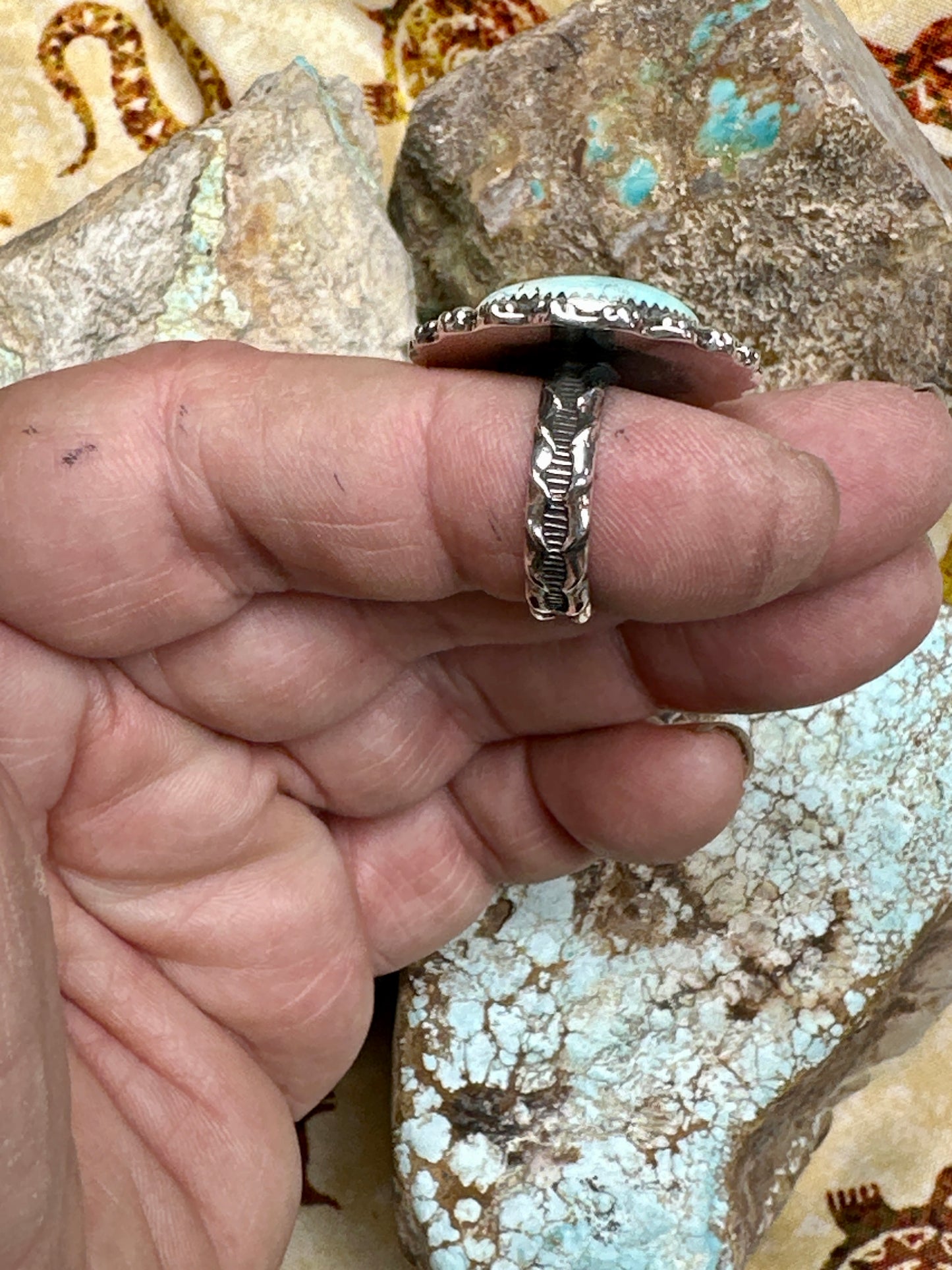 Polychrome Turquoise Ring